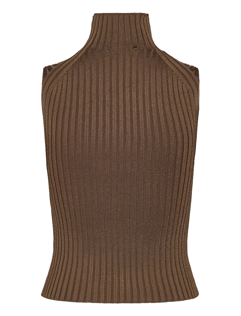 Tiger of Sweden - ISABELLA - stickade västar - bronzed brown - 1