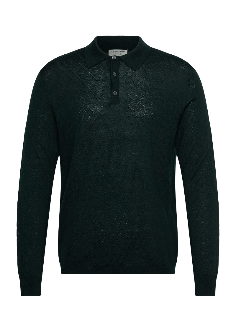 Tiger of Sweden - JUDE RWS - gestrickte polohemden - evergreen - 0