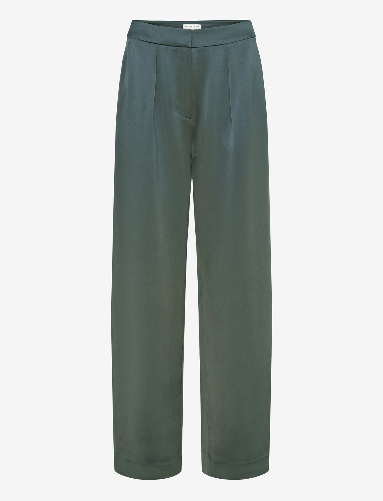 Tiger of Sweden - INGA - spodnie szerokie - army petrol - 0