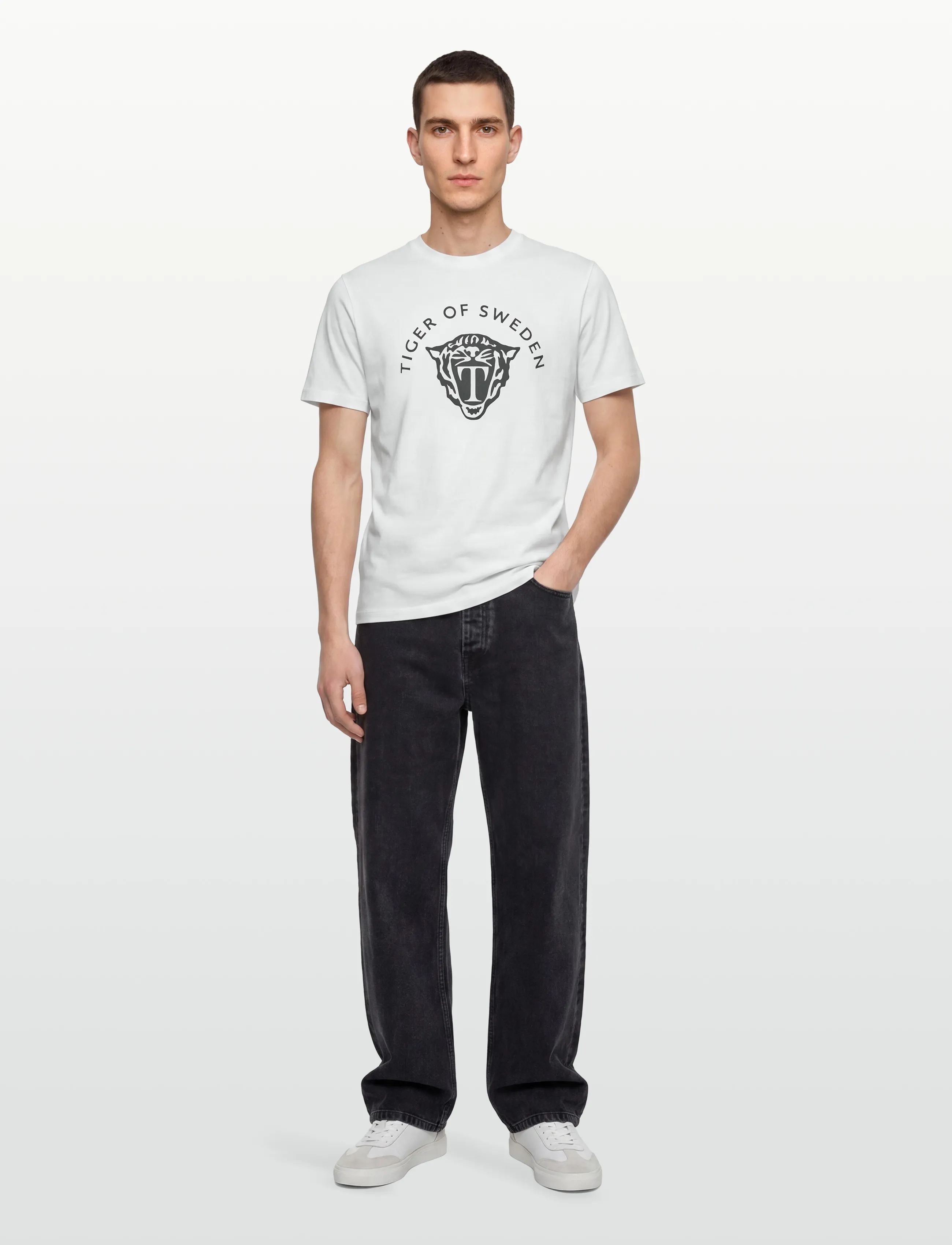 Tiger of Sweden Dillan, XL, T-shirts, Weiß - Short-sleeved, Männerswear