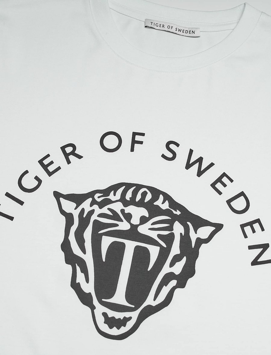 Tiger of Sweden - DILLAN - short-sleeved t-shirts - pure white - 5