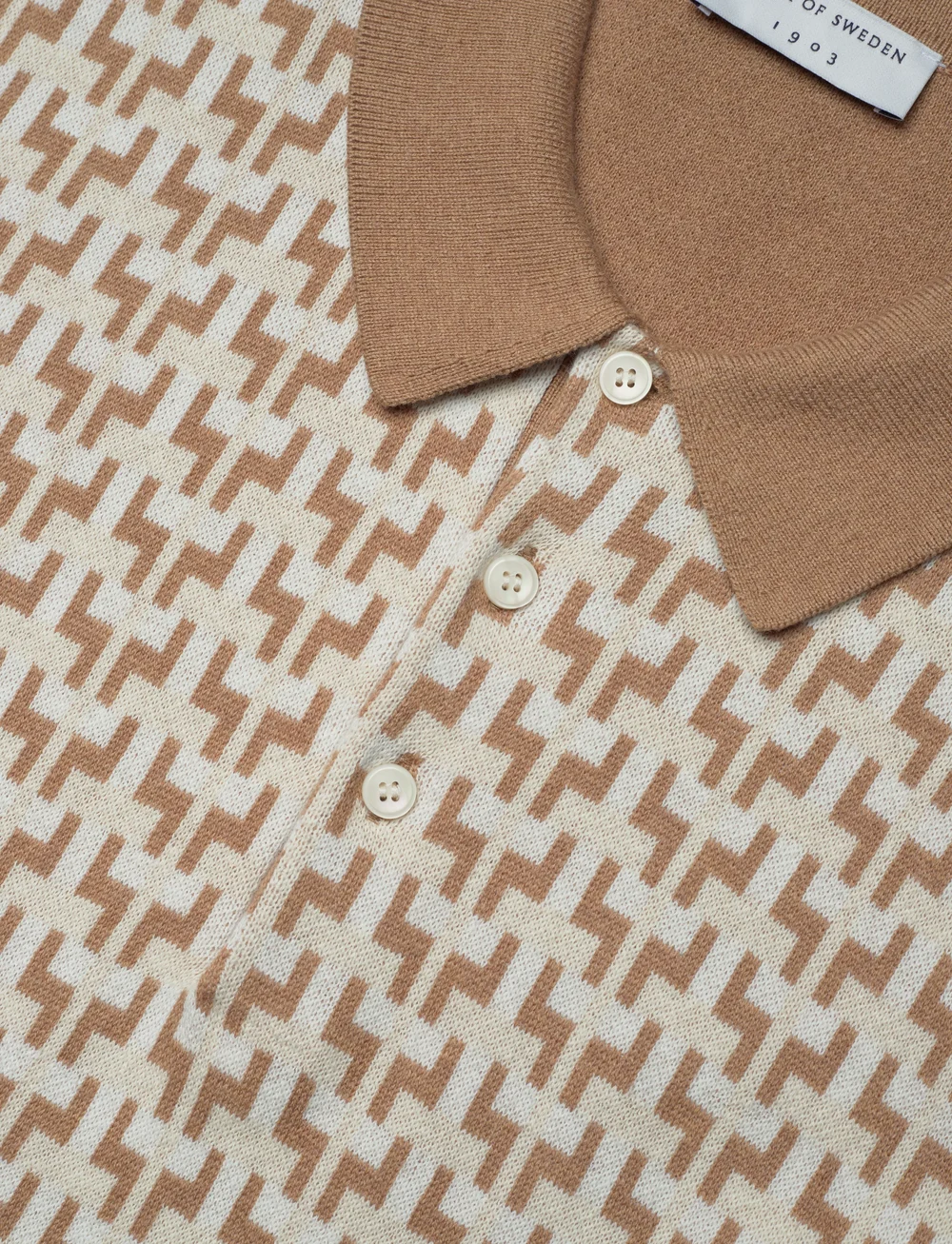 Tiger of Sweden - Erros J - polostrik - light brown - 2