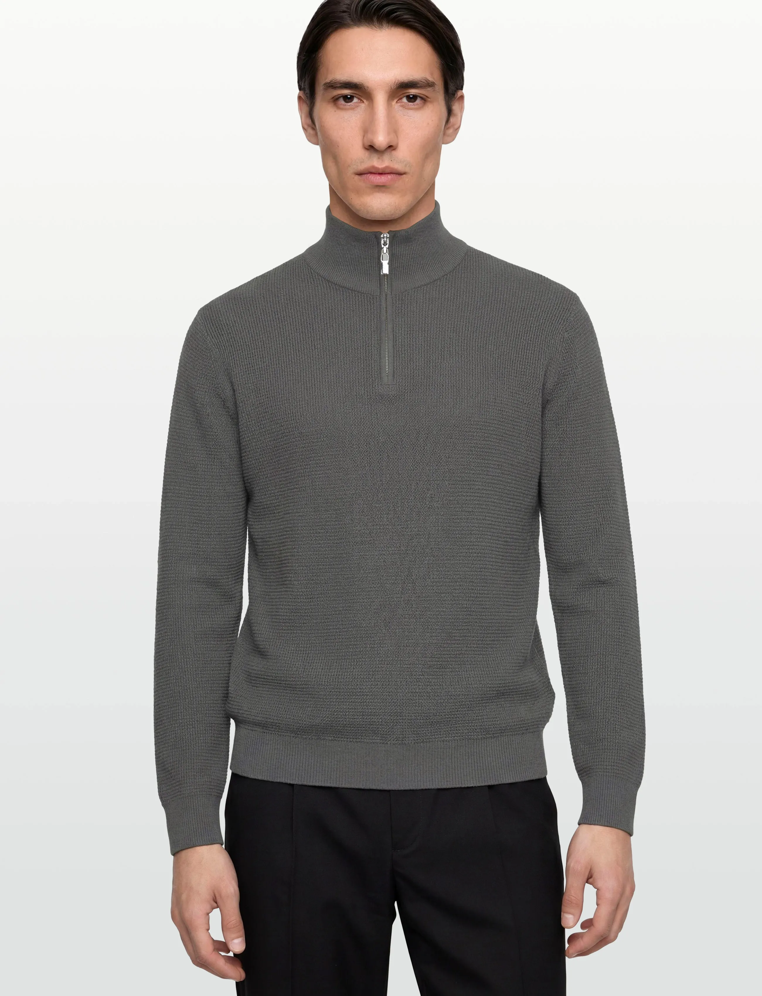 Tiger of Sweden - TRAVIS RWS - half zip-trøjer - lead grey - 3