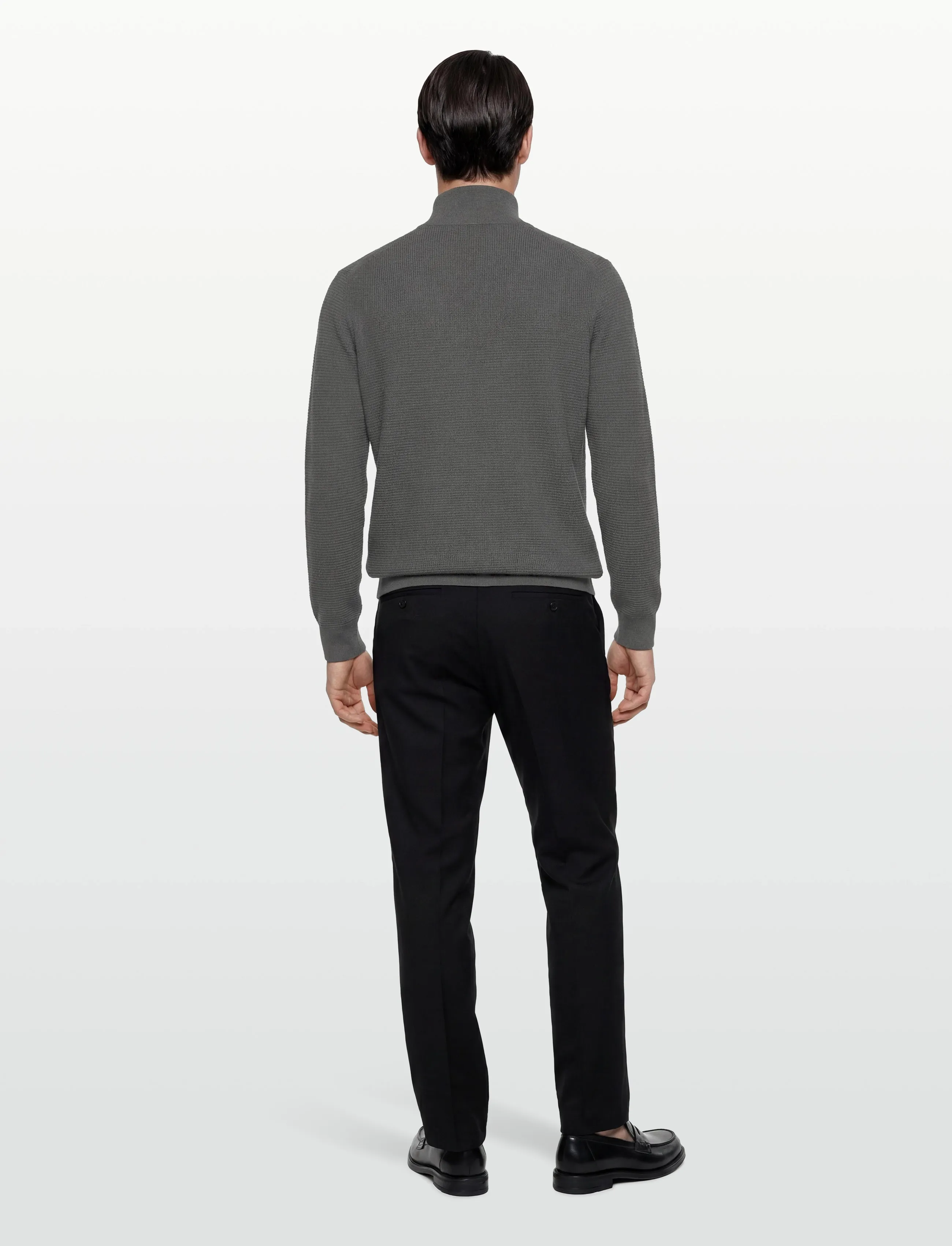 Tiger of Sweden - TRAVIS RWS - half zip-trøjer - lead grey - 4