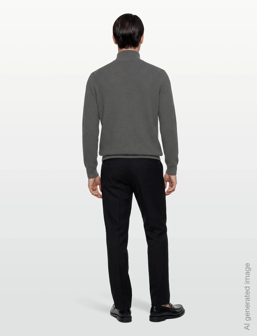 Tiger of Sweden - TRAVIS RWS - half zip - lead grey - 4