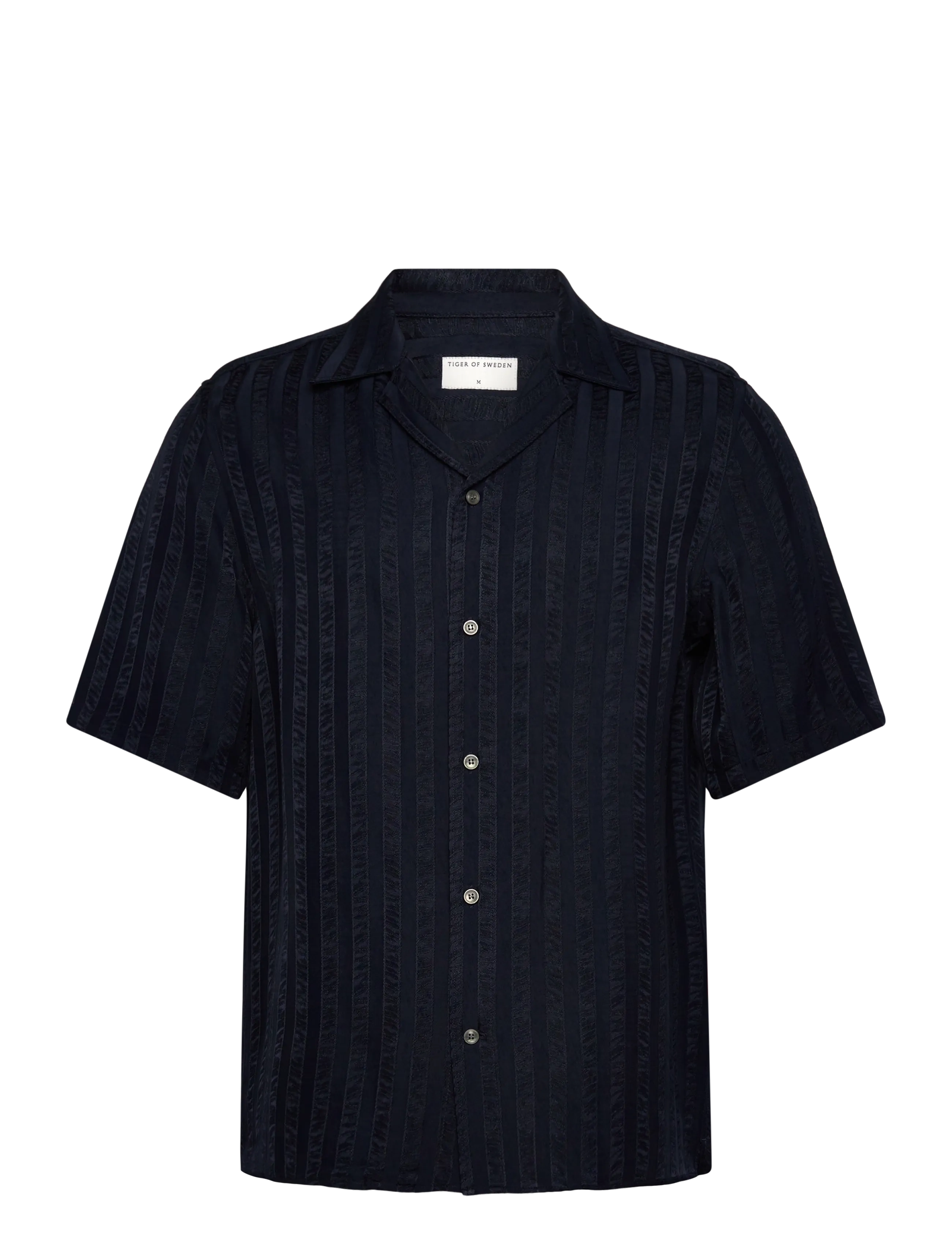 Tiger of Sweden Bekkett, L, Shirts, Marineblau - Short-sleeved Männerswear