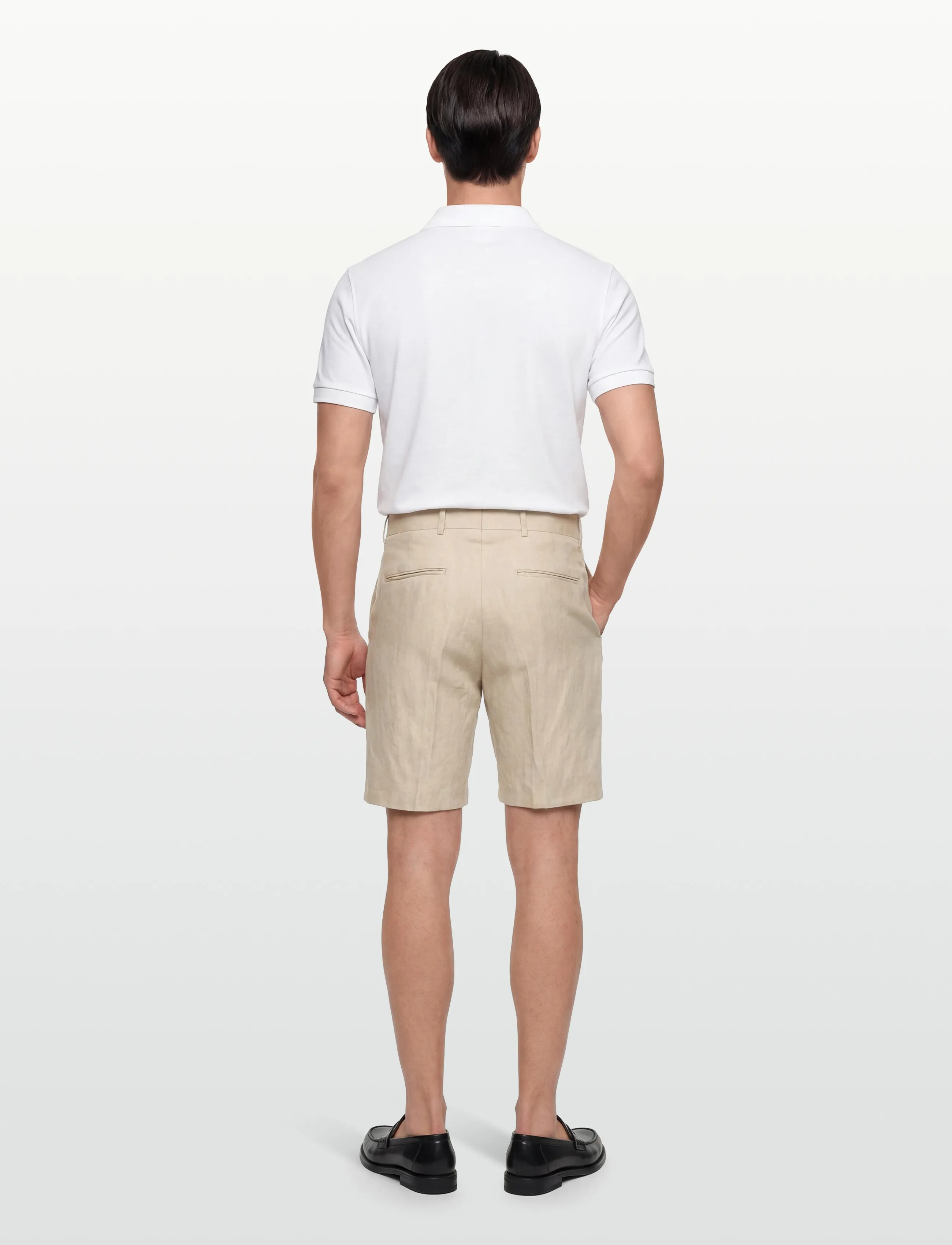 Tiger of Sweden - TROY - linased lühikesed püksid - cream sand - 4