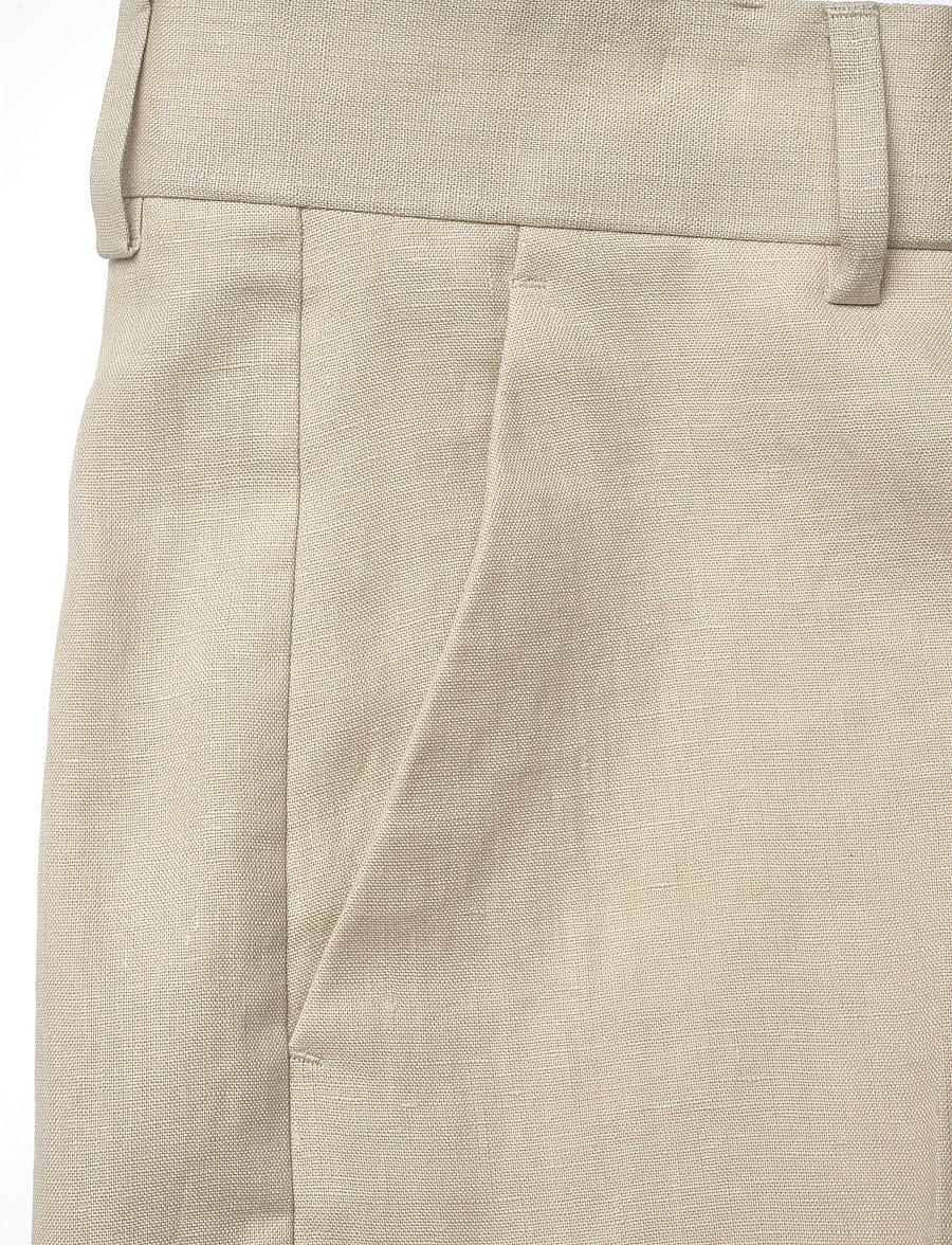 Tiger of Sweden - TROY - hørshorts - cream sand - 5
