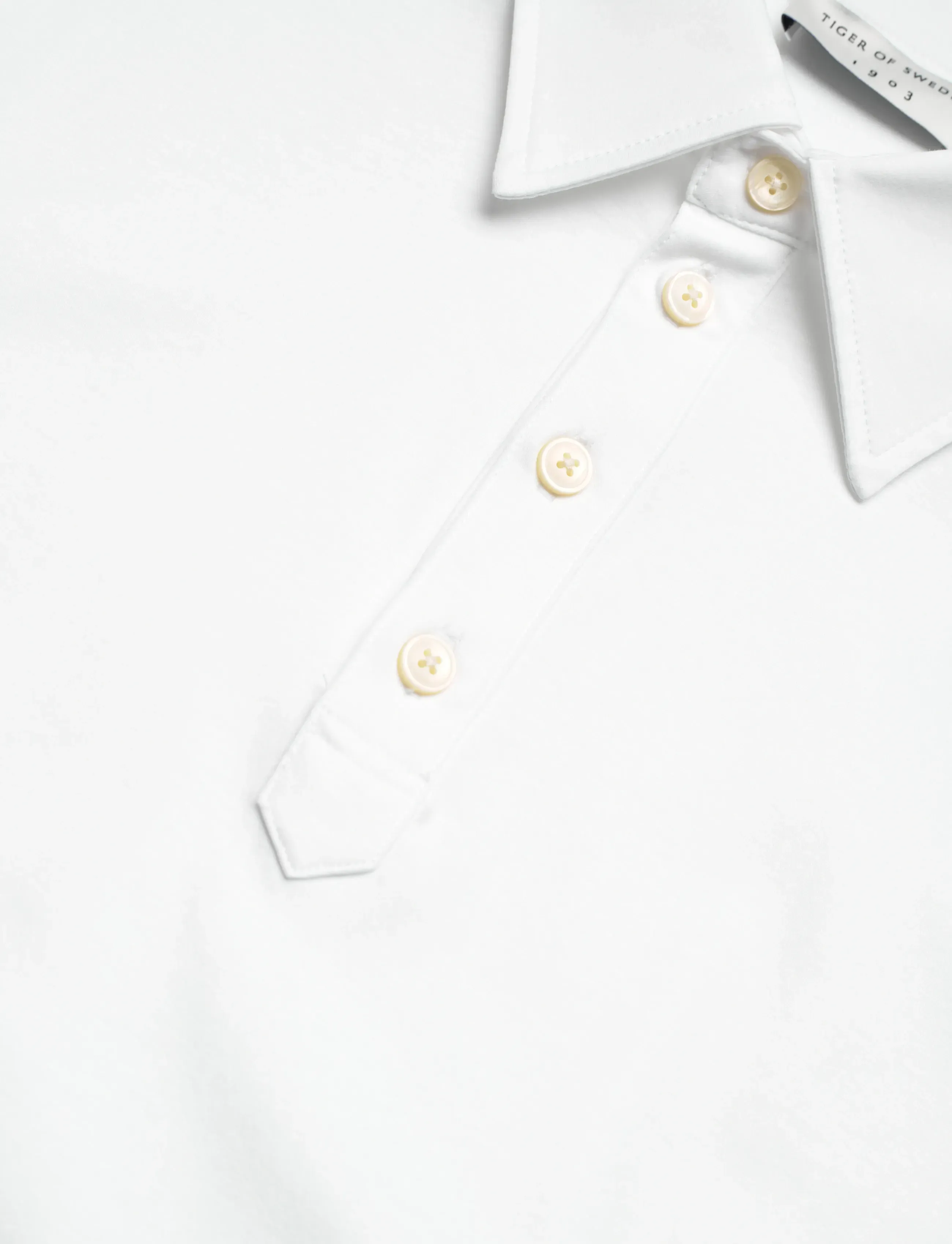 Tiger of Sweden - TANNER S - lühikeste varrukatega polod - pure white - 5
