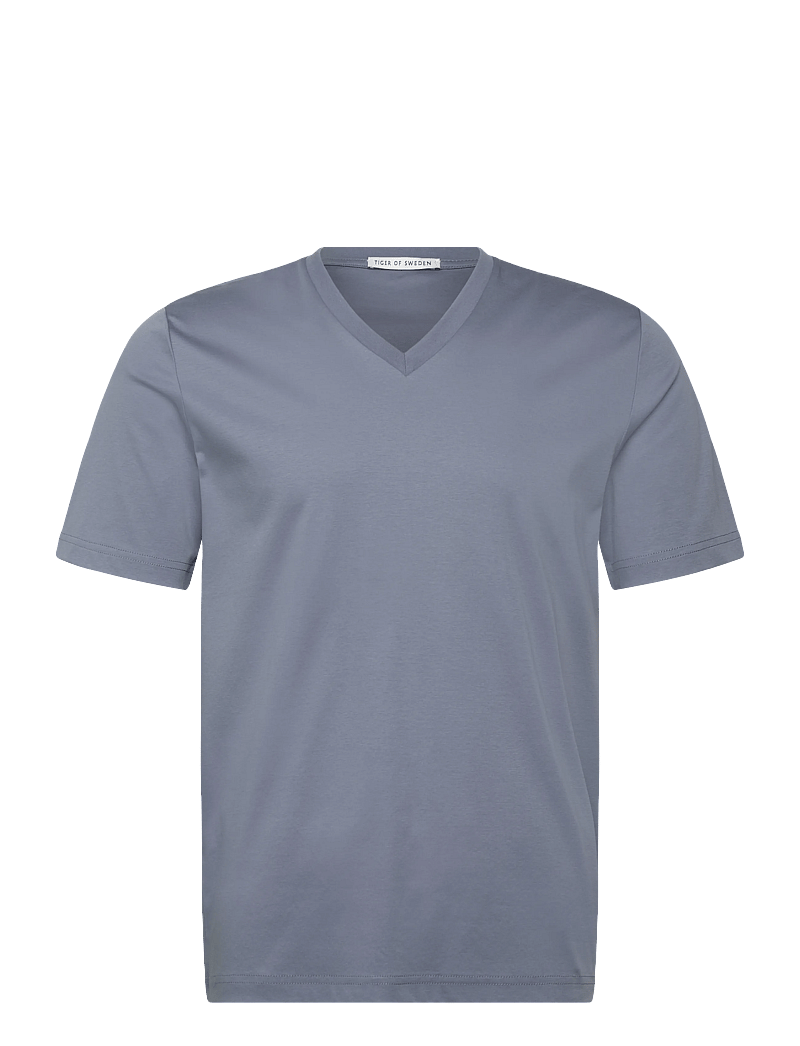 Tiger of Sweden - OLAF V - t-shirts - dull blue - 0