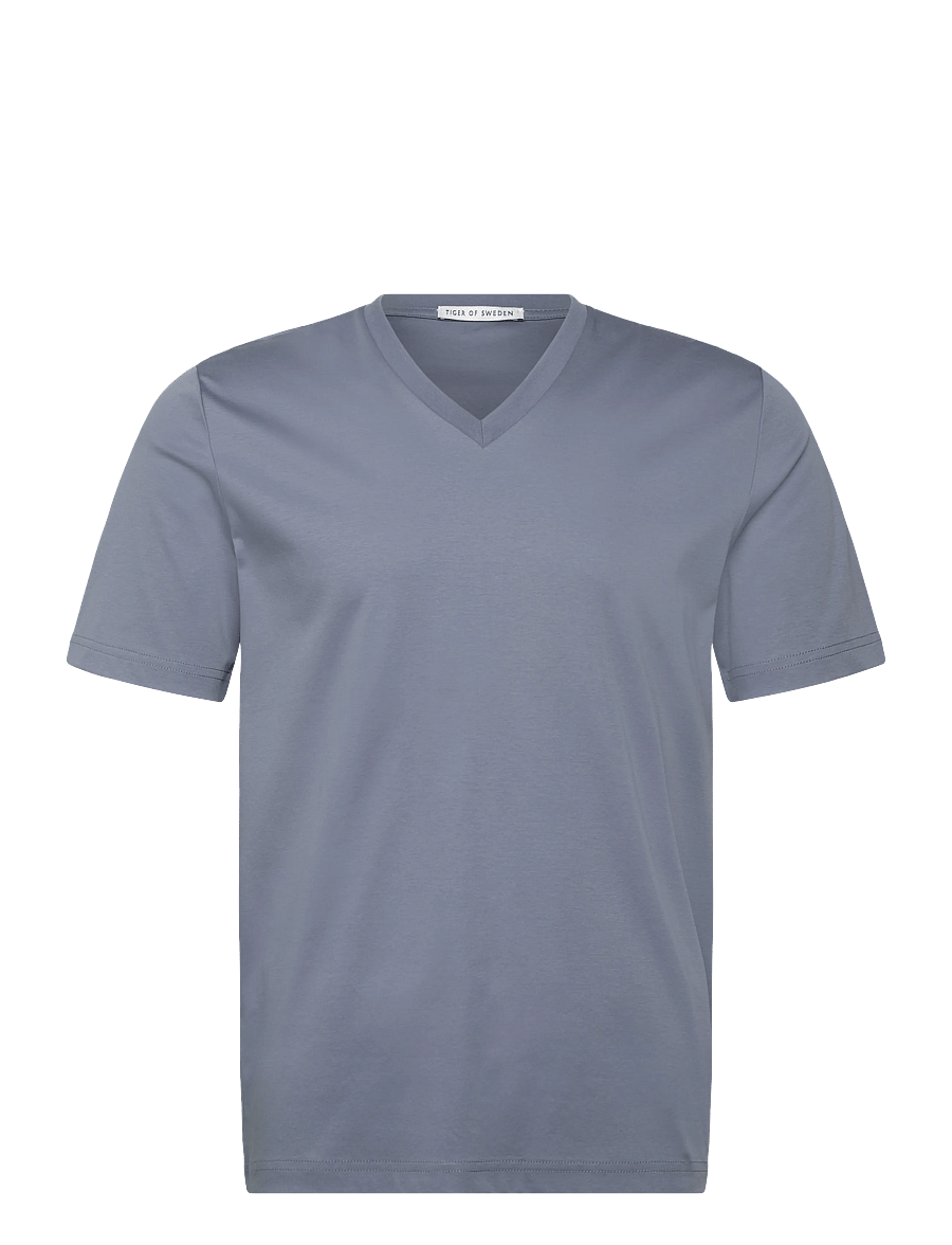 Tiger of Sweden - OLAF V - t-shirts à manches courtes - dull blue - 1
