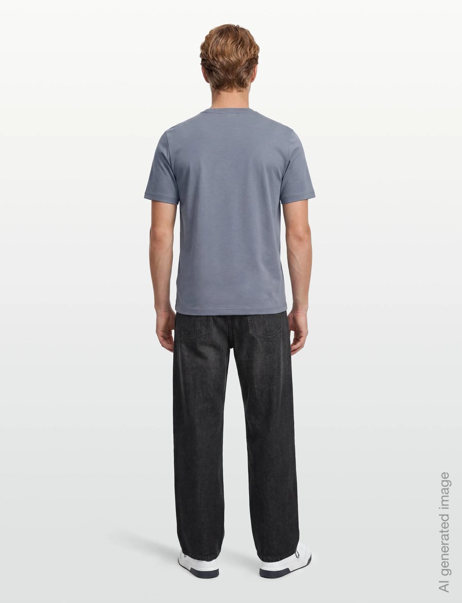 Tiger of Sweden - OLAF V - t-shirts à manches courtes - dull blue - 4