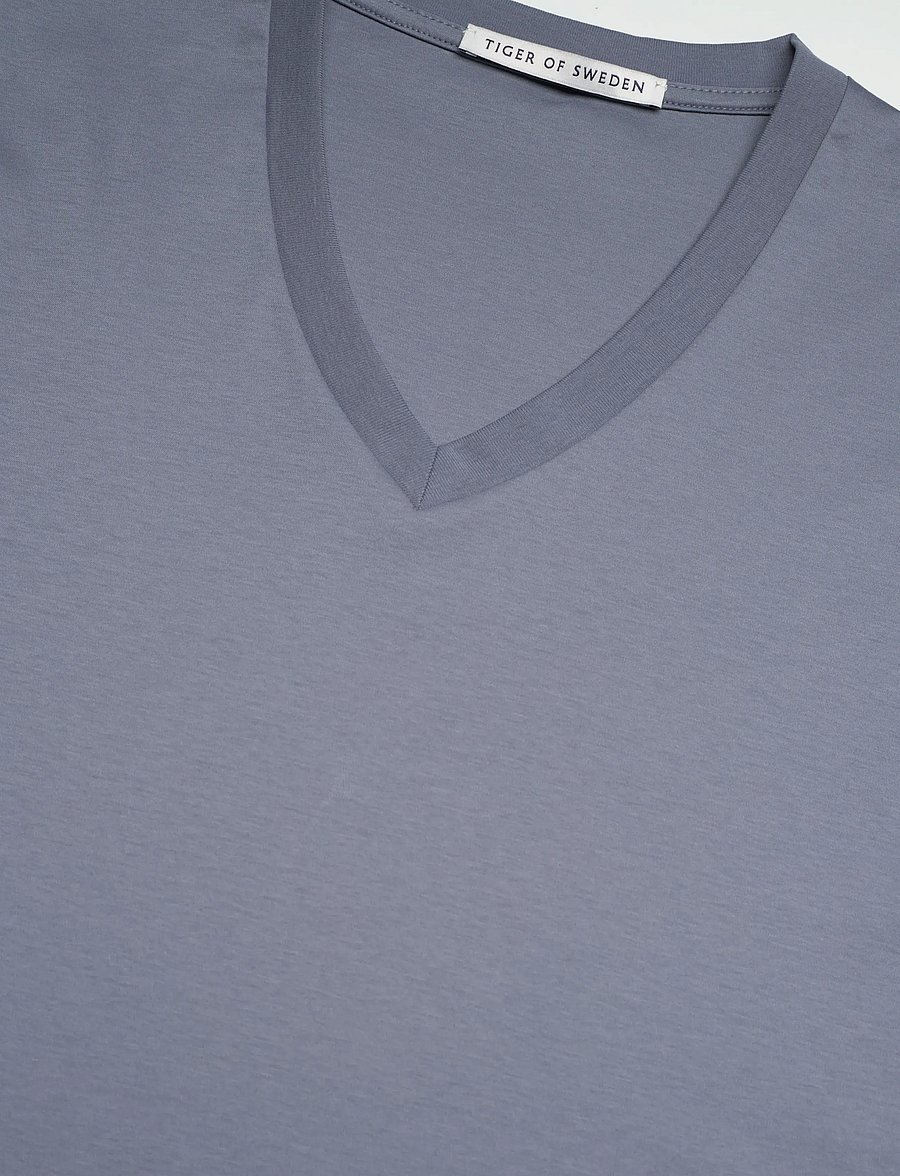 Tiger of Sweden - OLAF V - t-shirts à manches courtes - dull blue - 5