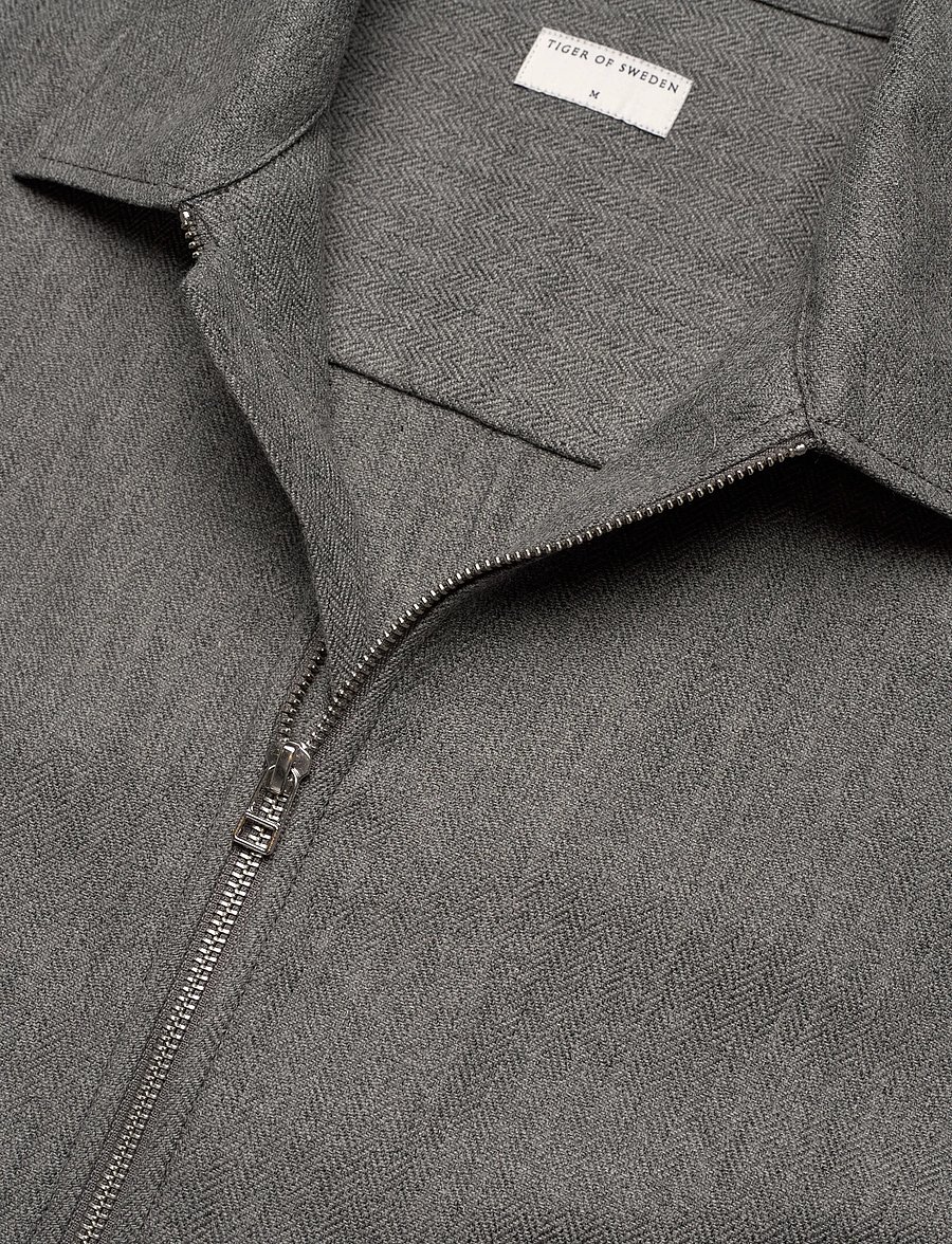 Tiger of Sweden - BARNABY ZIP - leichte jacken - grey melange - 2