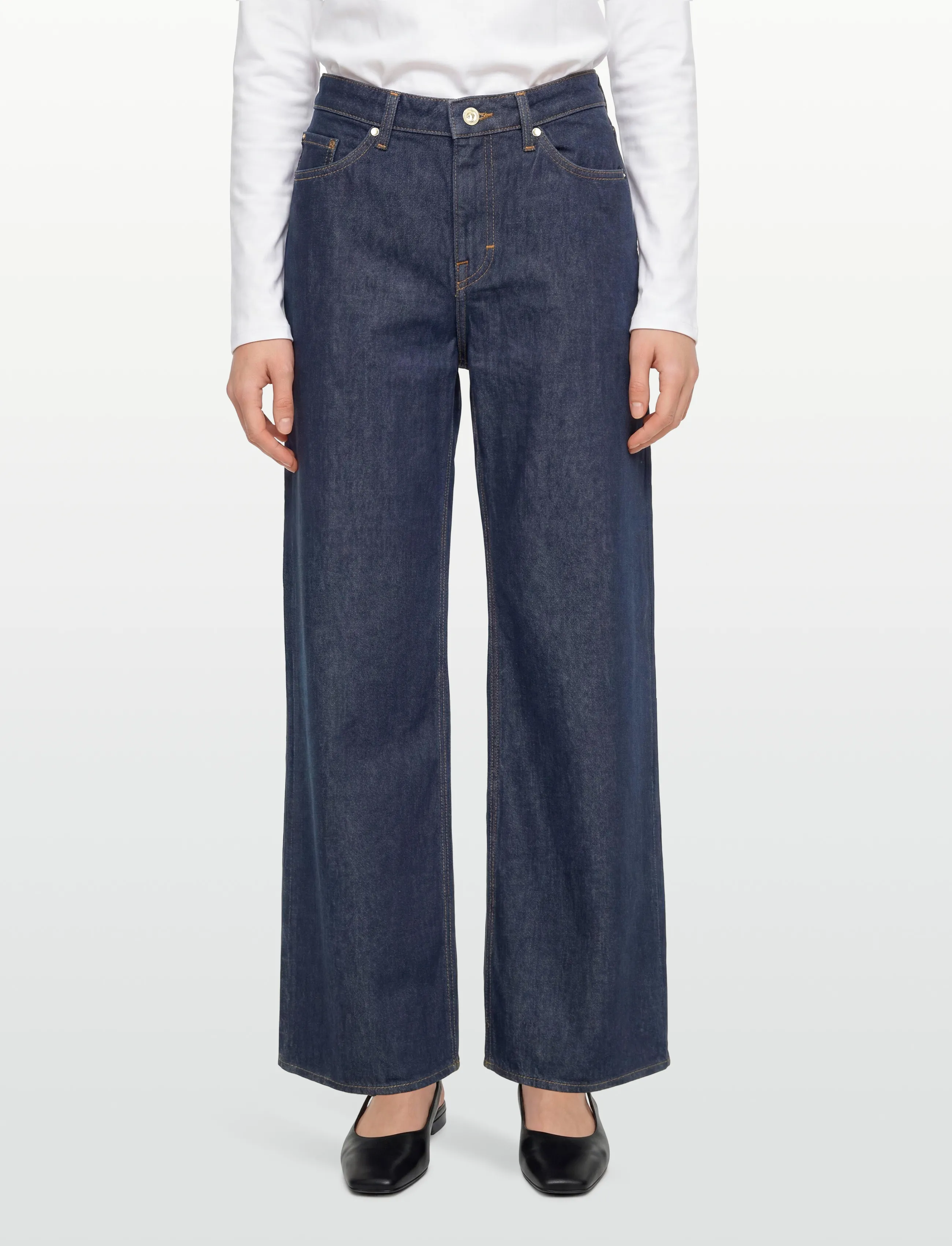 Tiger of Sweden - KINNE FACADE - wide leg jeans - midnight blue - 3