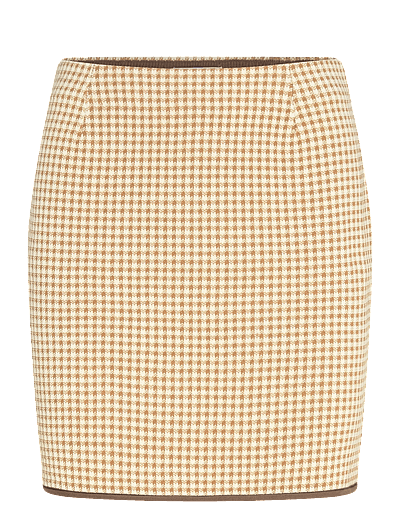 Tiger of Sweden CLOVER - Stickade kjolar - CHAI LATTE / cream