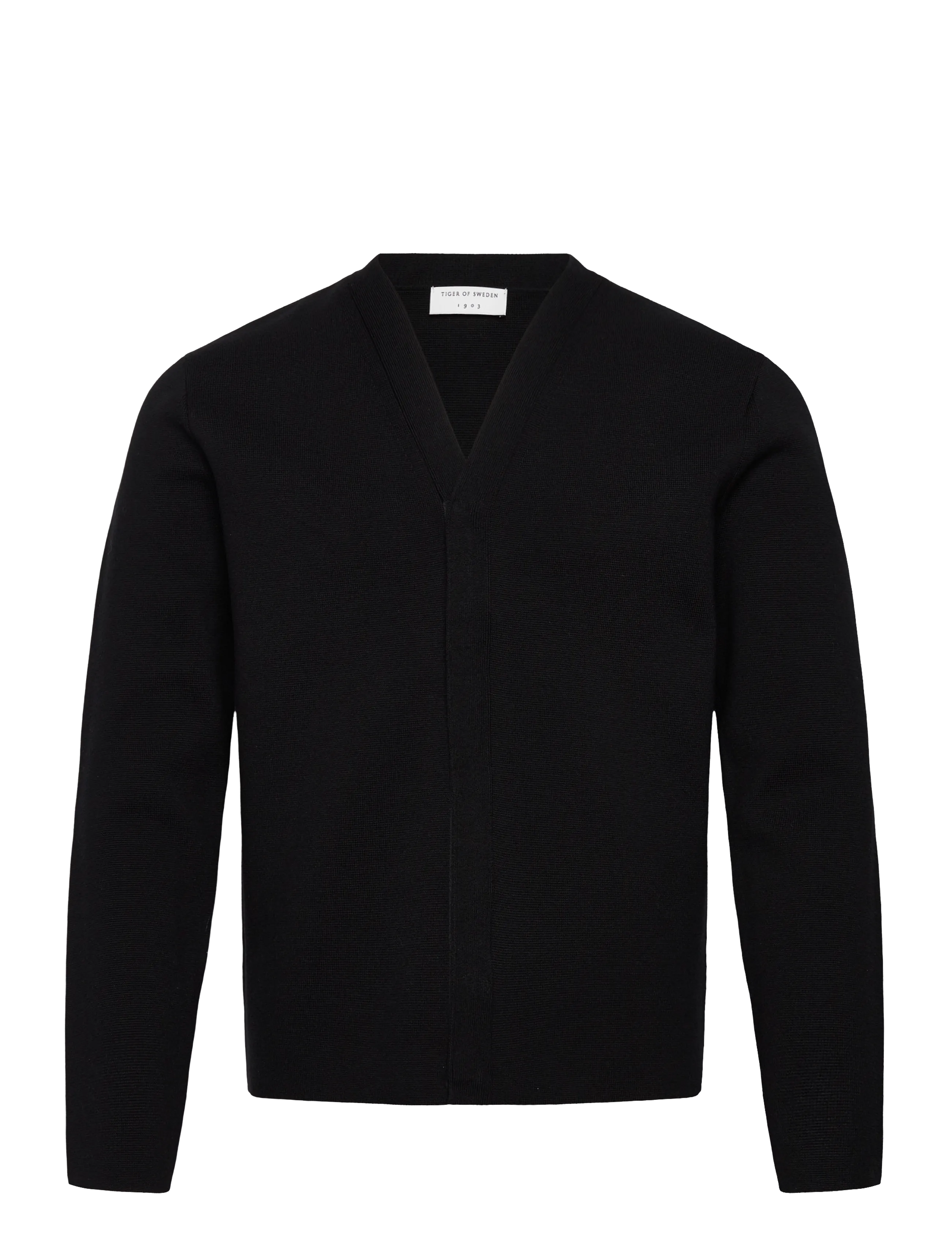 Tiger of Sweden Orson Rws, S, Knitwear, Schwarz - Cardigans, Männerswear