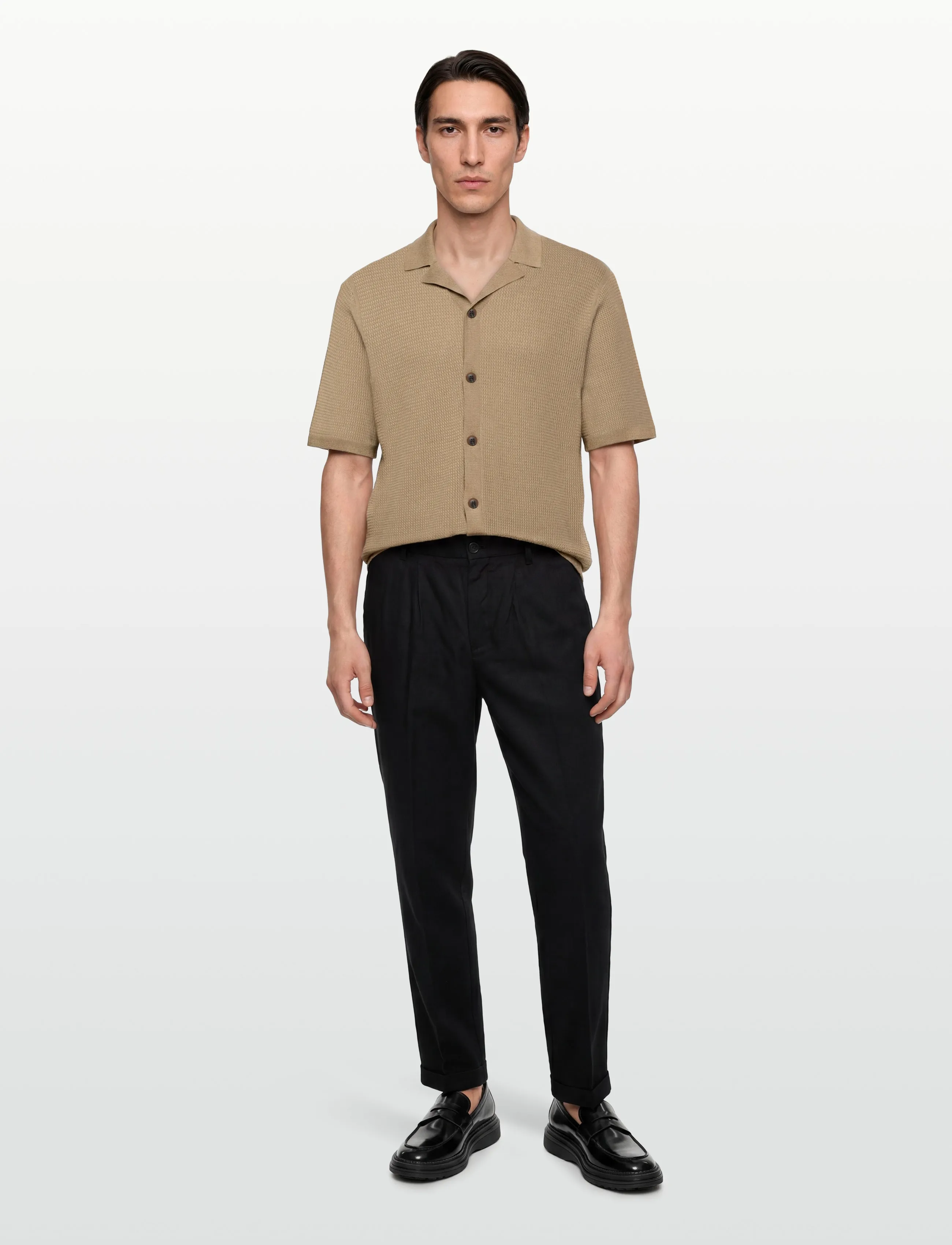 Tiger of Sweden RIVER T - Angebote - UMBER BROWN / beige