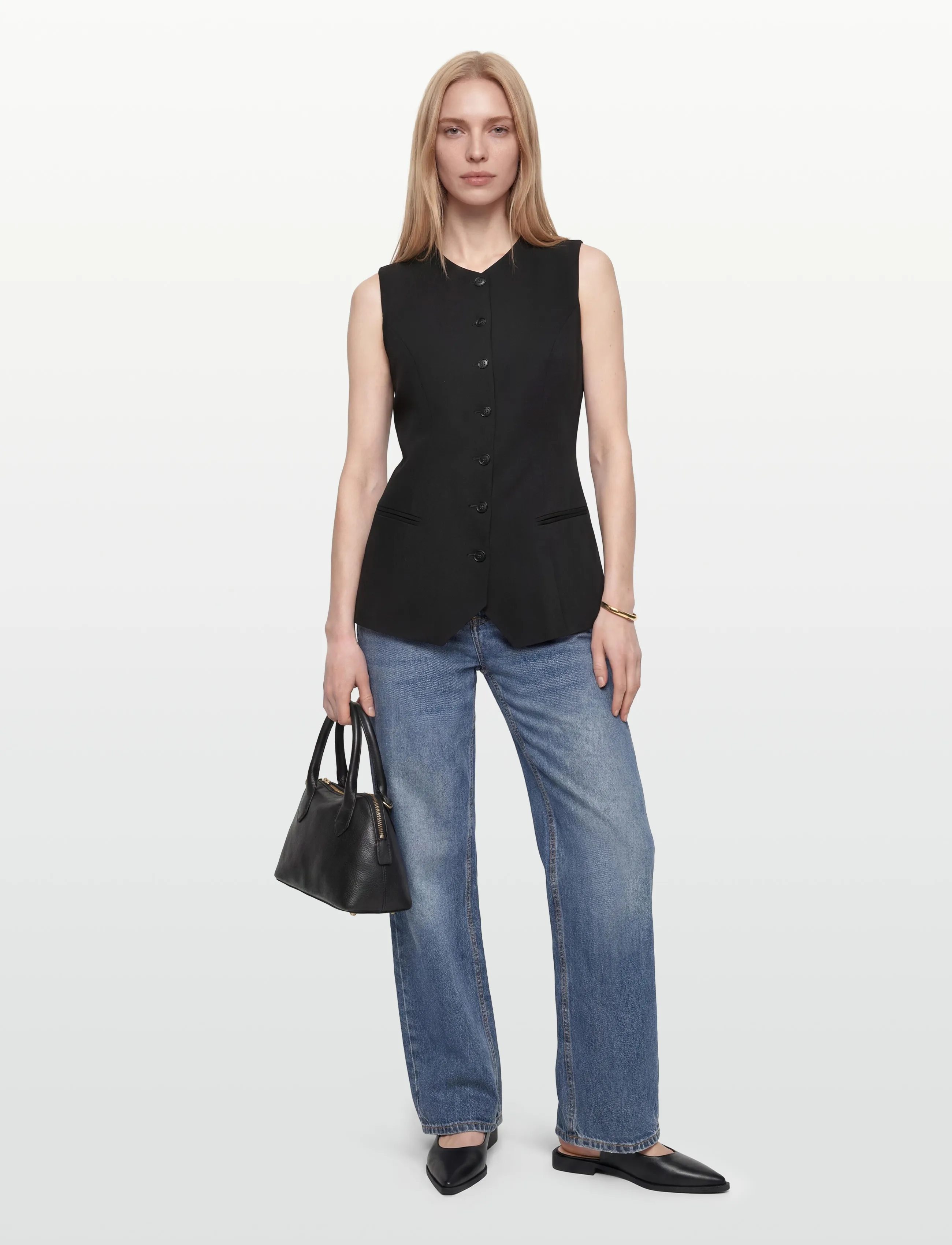 Tiger of Sweden EBBA - Tanktops - BLACK / black