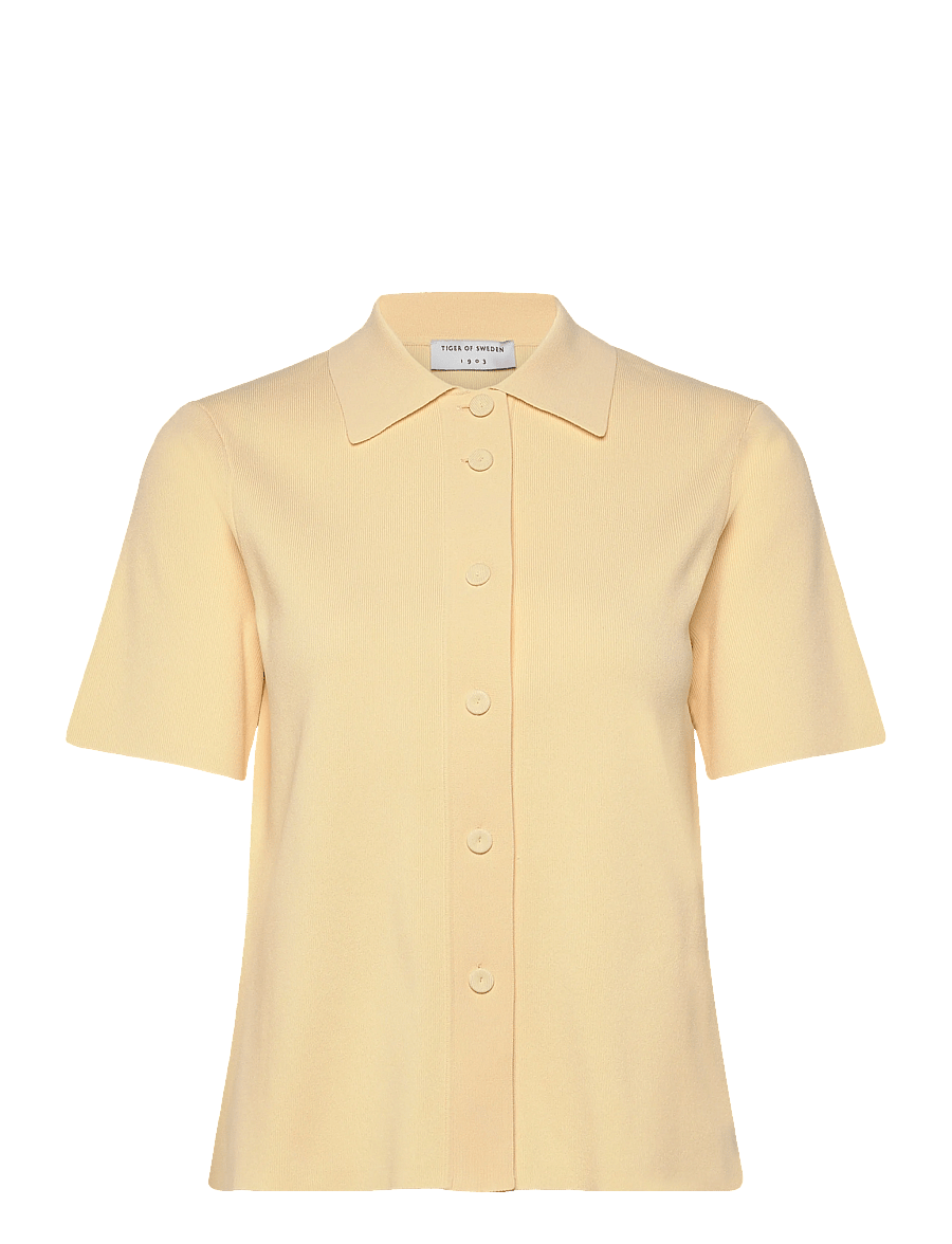 Tiger of Sweden - HAZEL - kortærmede bluser - buttermilk scotch - 1