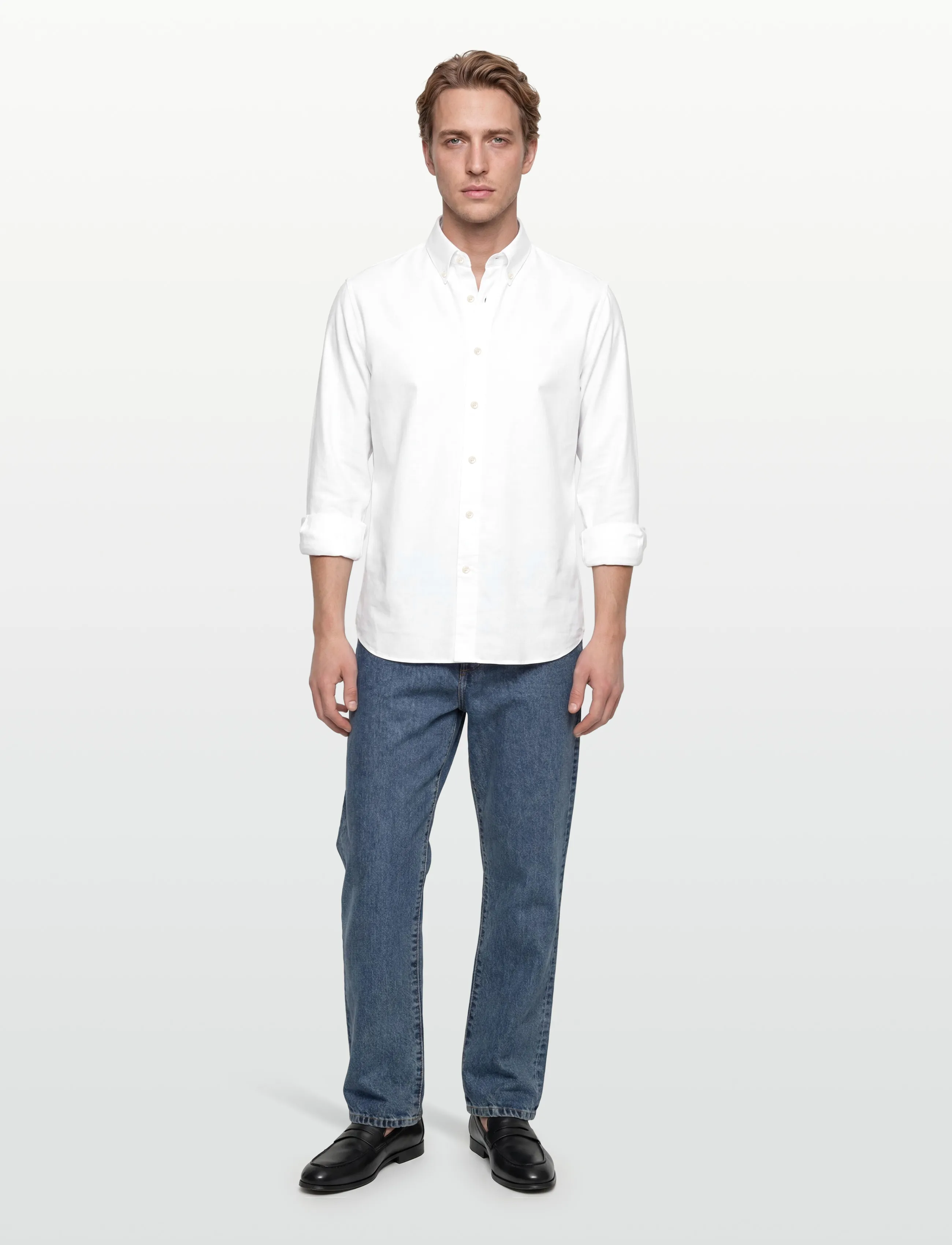 Tiger of Sweden BJORN BD - Linen shirts - PURE WHITE / white