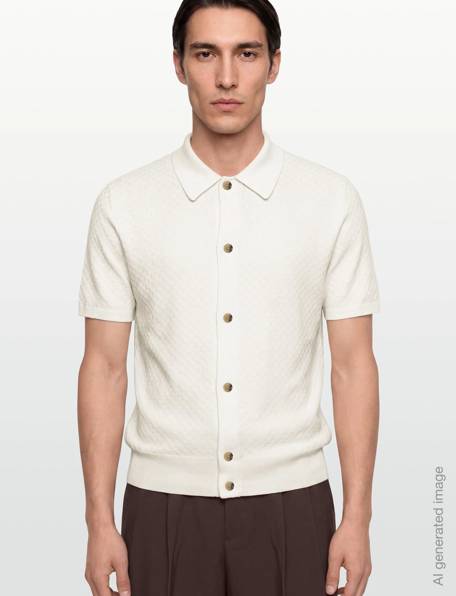 Tiger of Sweden - ARAAWEN - polostrik - pure white - 4