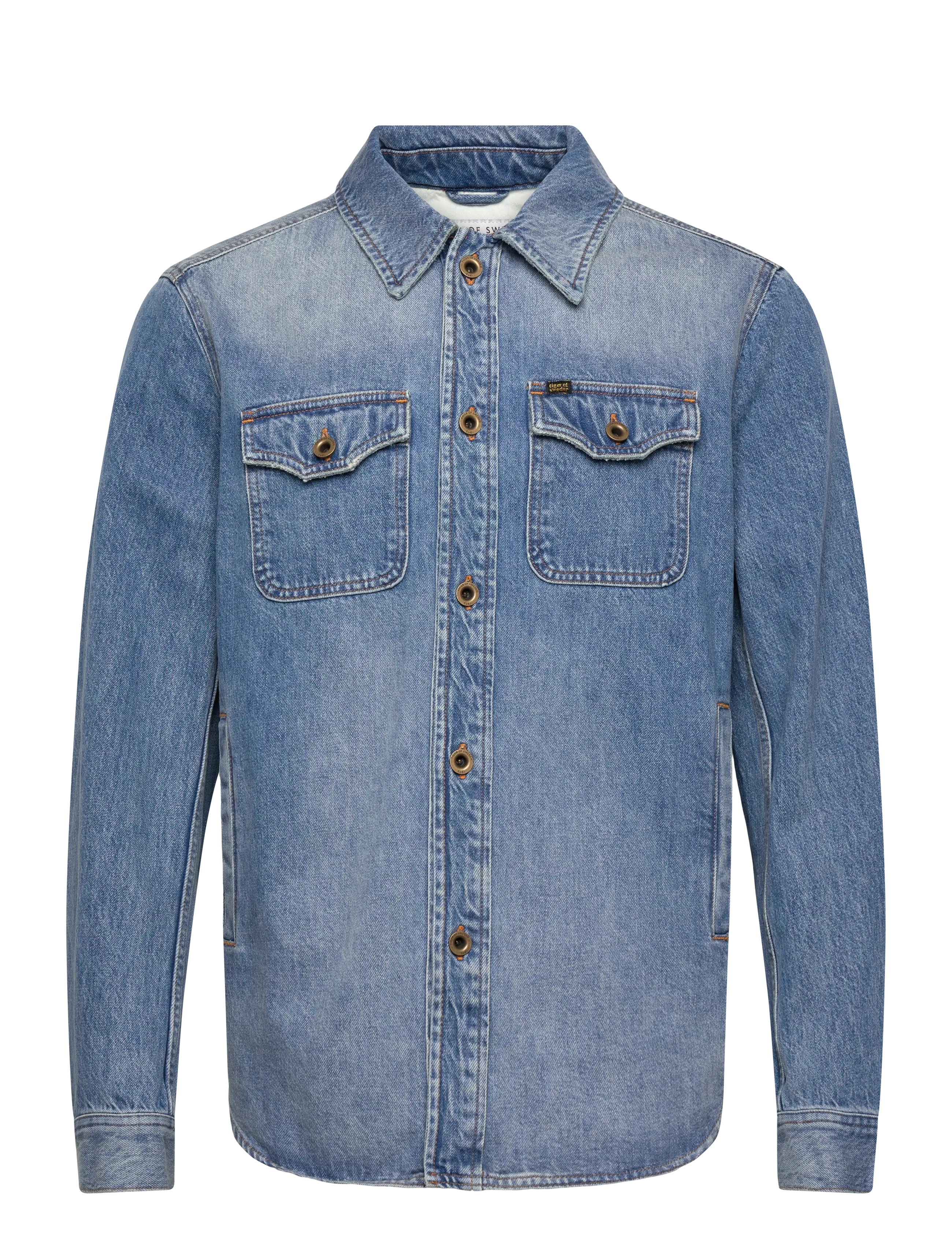 Tiger of Sweden Get Vision, S, Blue, Skjorter > Denim-Skjorter, Herre