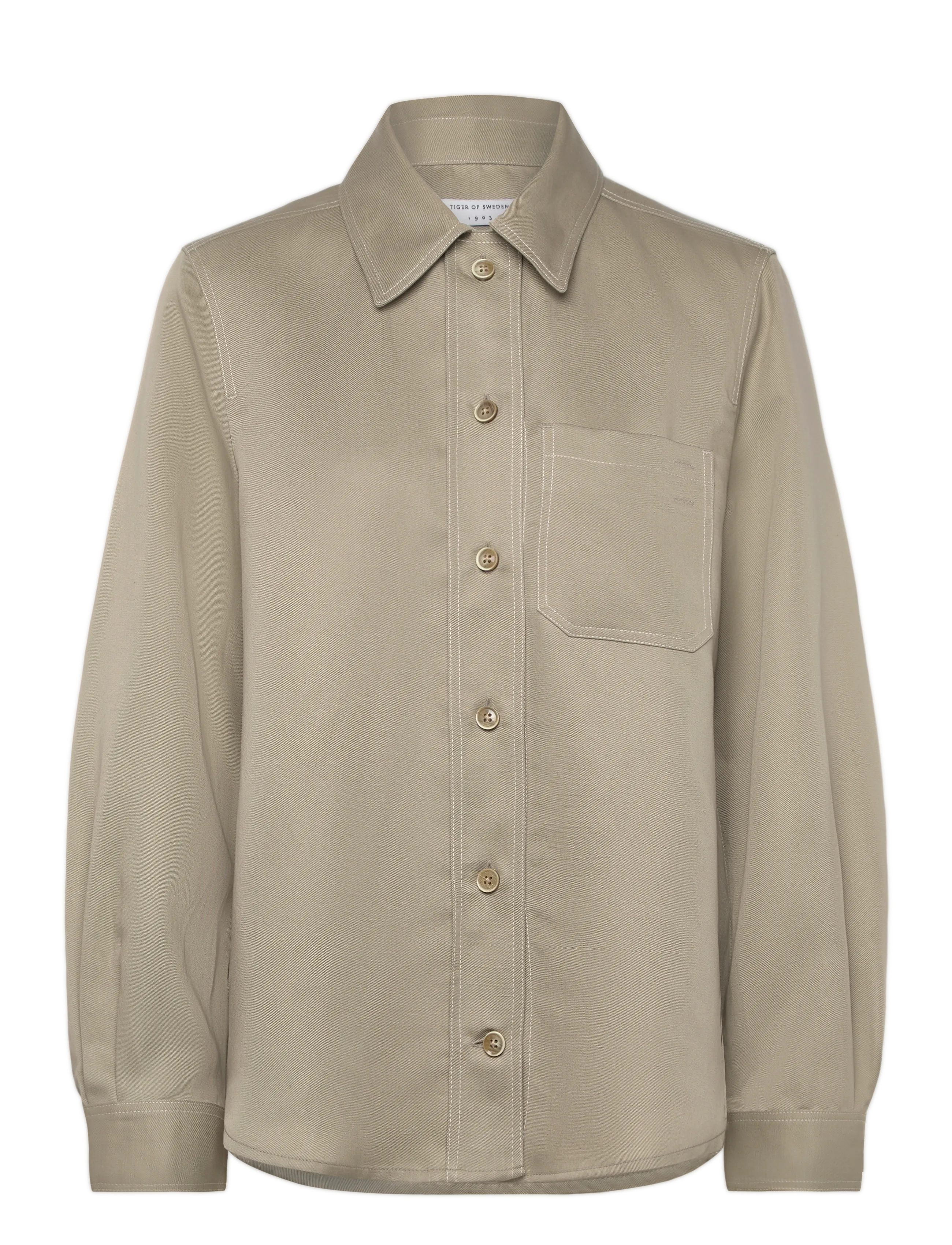 Tiger of Sweden COLINE - Langärmlige Hemden - MOLE / beige