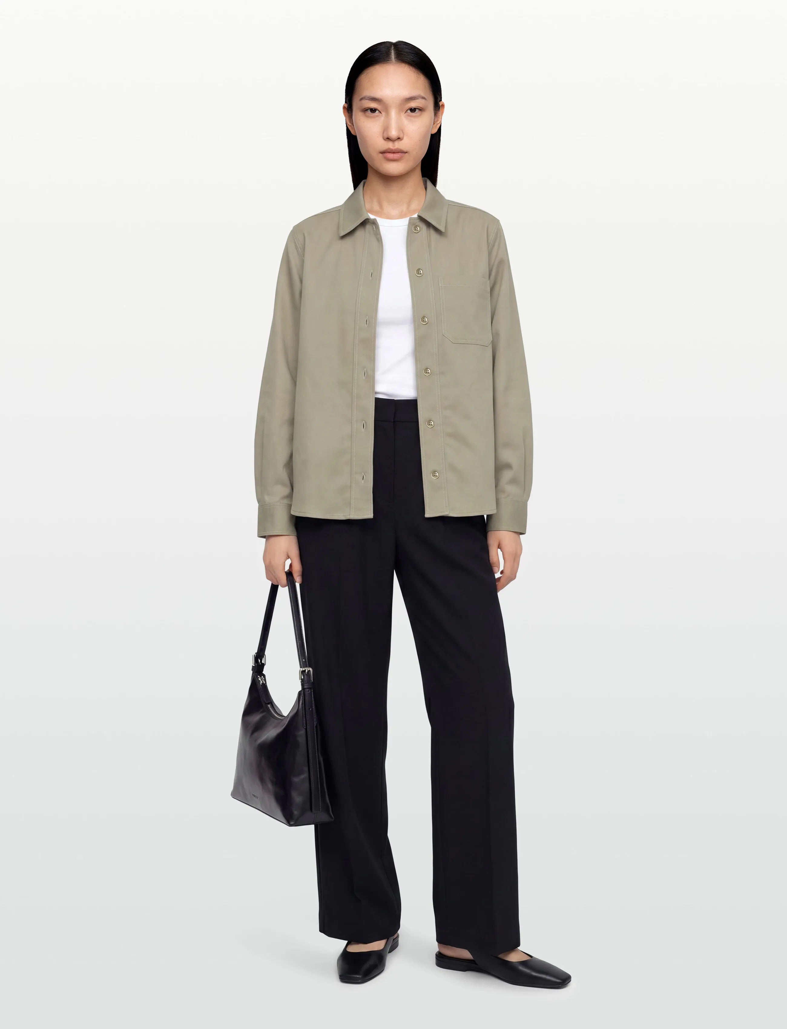 Tiger of Sweden Coline, Kvinder, Utility Skjorte, Beige, Str: 38