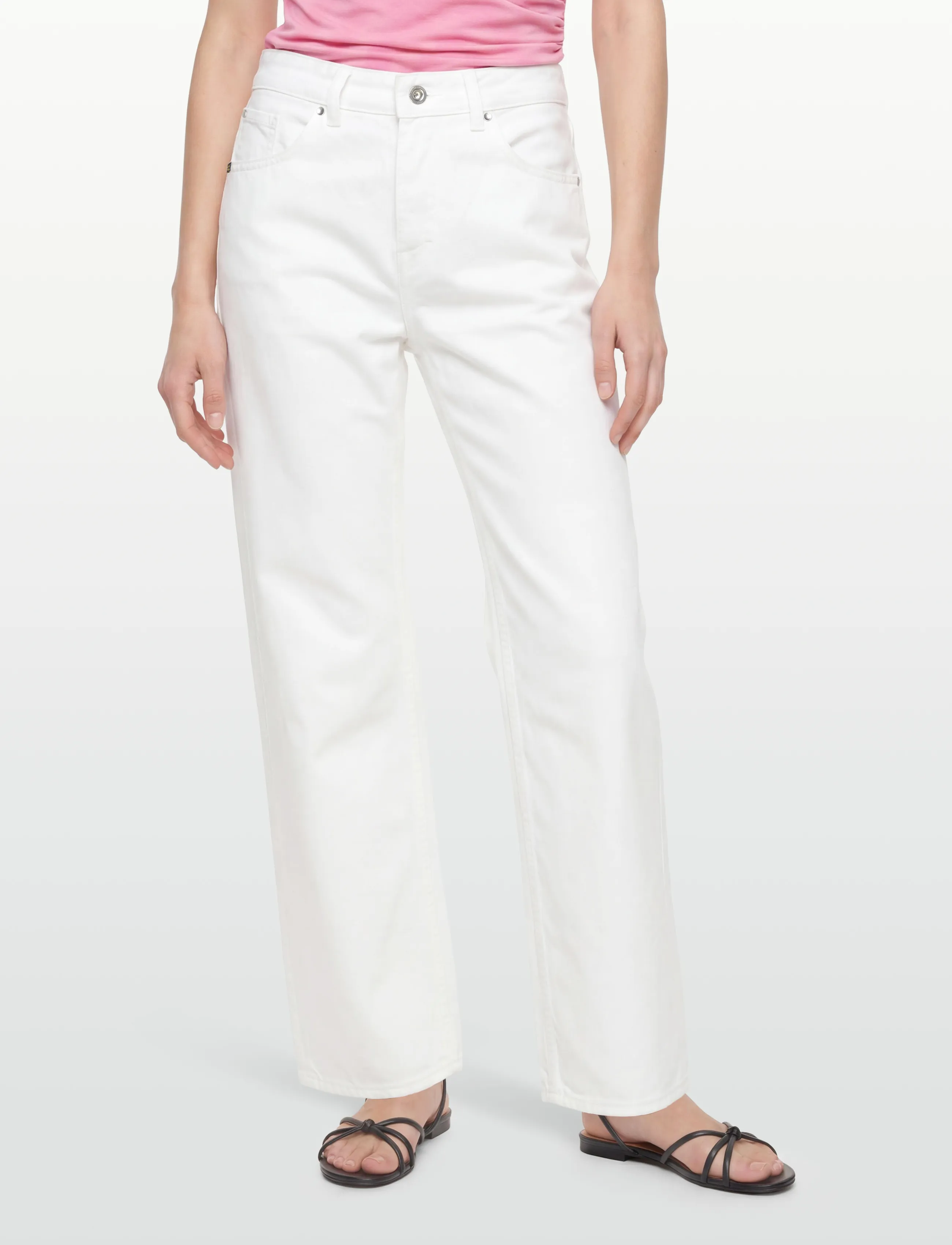 Tiger of Sweden - MILIS SKYLIGHT - hosen mit weitem bein - soft white - 3