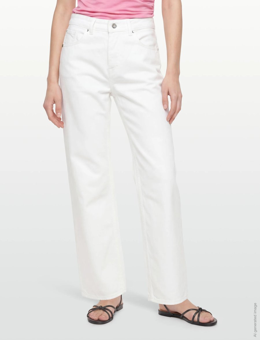 Tiger of Sweden - MILIS SKYLIGHT - hosen mit weitem bein - soft white - 3