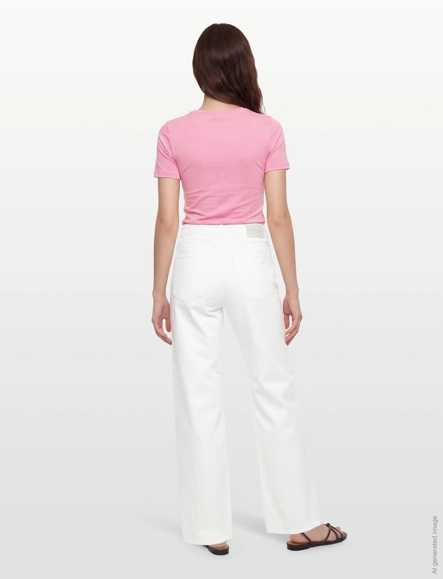 Tiger of Sweden - MILIS SKYLIGHT - hosen mit weitem bein - soft white - 4