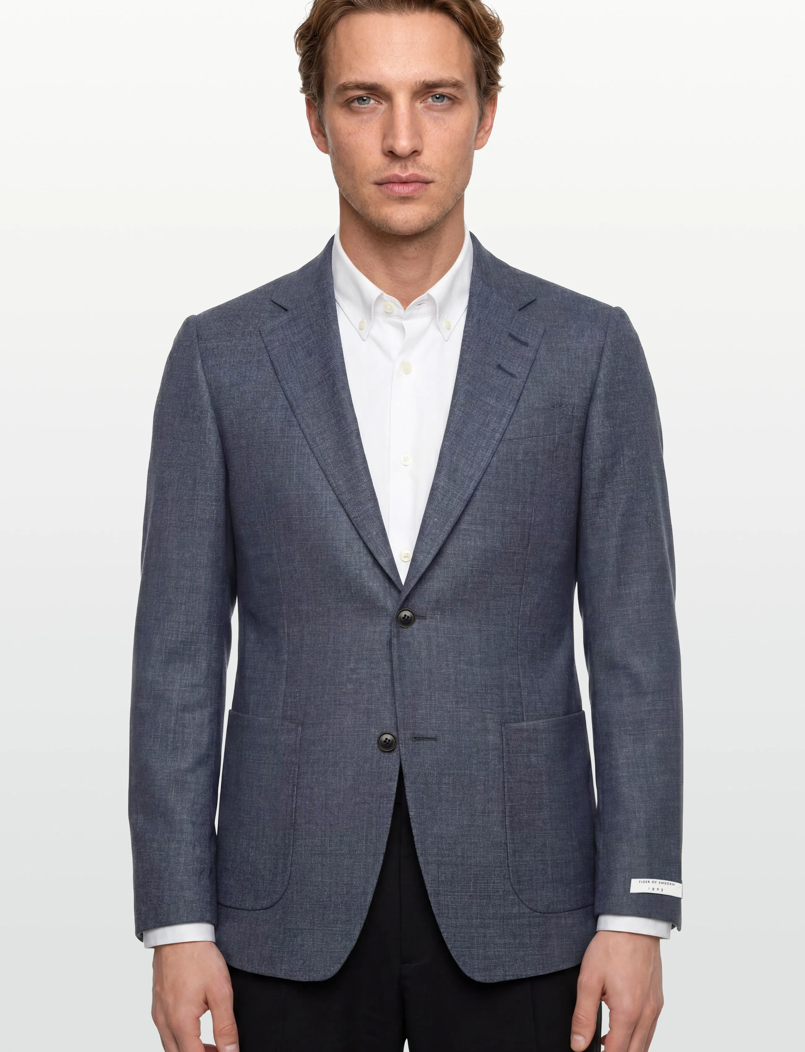 Tiger of Sweden - JUSTIN HL - enkeltradede blazere - dusty blue - 3