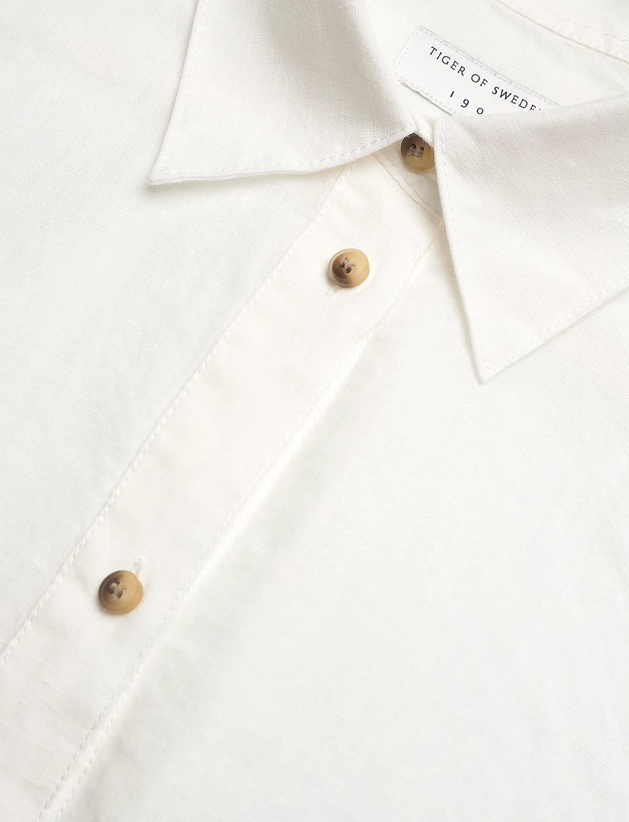 Tiger of Sweden - CORINS - koszule lniane - offwhite - 5