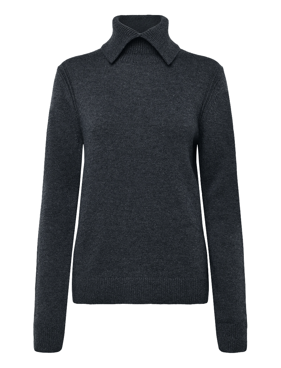 Tiger of Sweden - SONYA RWS - polotröjor - grey melange - 1
