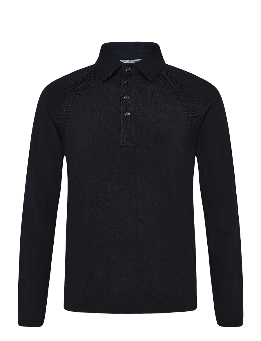 Tiger of Sweden - ELIO RWS - langärmelige strick-polohemden - night sky - 0