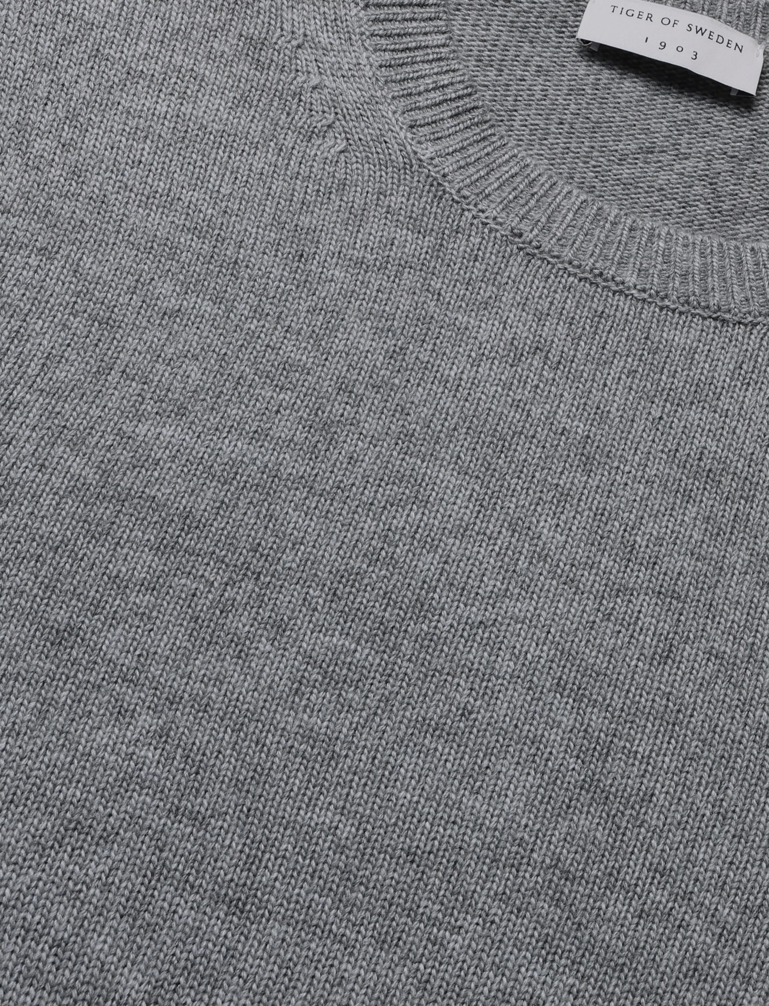 Tiger of Sweden - WILFRED RWS - Ümara kaelusega - light grey melange - 2