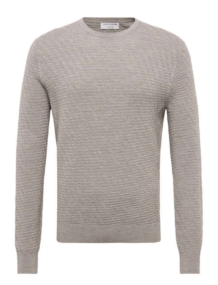 Tiger of Sweden - CONNOR MS RWS - rundhals - grey beige melange - 0