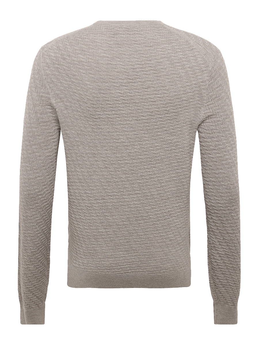 Tiger of Sweden - CONNOR MS RWS - rundhals - grey beige melange - 1