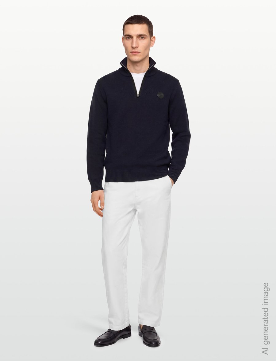 Tiger of Sweden - HAMISH RWS - pullover mit halbem reißverschluss - night grape - 0