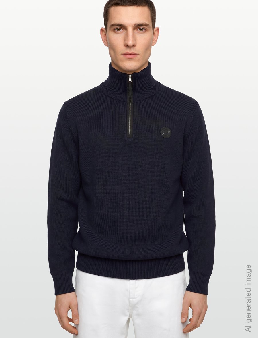 Tiger of Sweden - HAMISH RWS - pullover mit halbem reißverschluss - night grape - 3