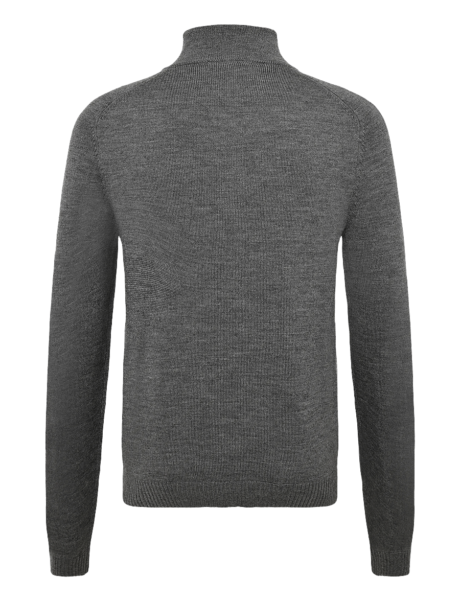 Tiger of Sweden - CASSIAN RWS - pullover mit durchgehendem reißverschluss - concrete melange - 1