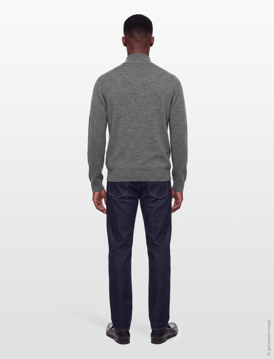 Tiger of Sweden - CASSIAN RWS - fullzip strik - concrete melange - 4