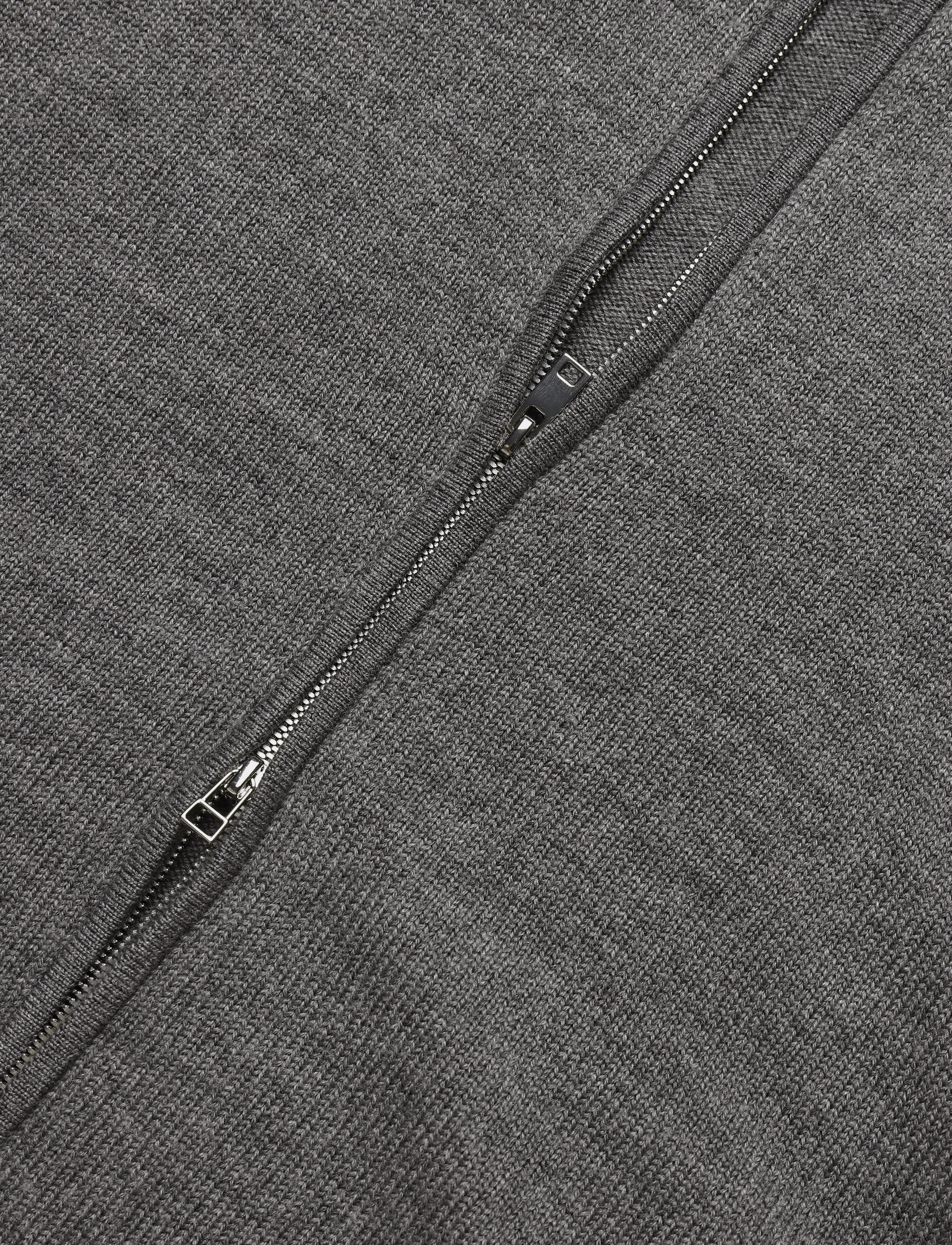 Tiger of Sweden - CASSIAN RWS - pullover mit durchgehendem reißverschluss - concrete melange - 3