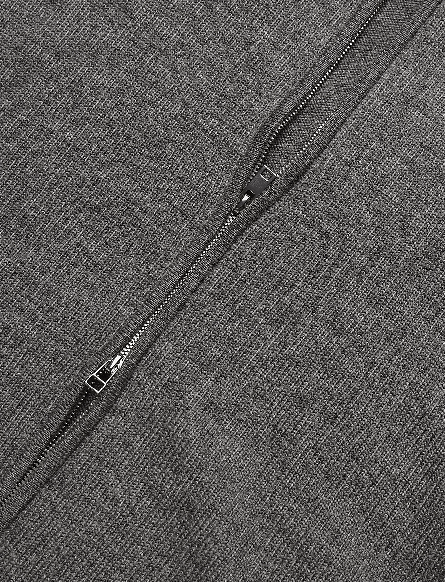 Tiger of Sweden - CASSIAN RWS - pullover mit durchgehendem reißverschluss - concrete melange - 3