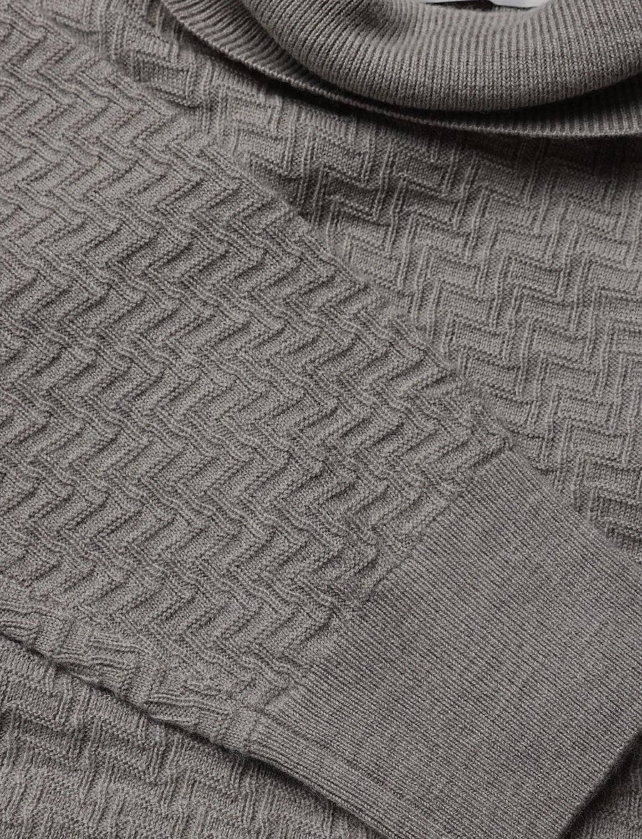 Tiger of Sweden - NEVILE MS RWS - rullekraver - grey beige melange - 2