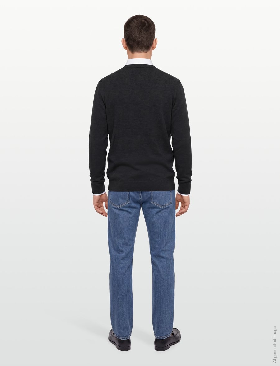 Tiger of Sweden - GERARD RWS - rund hals - obsidian melange - 4