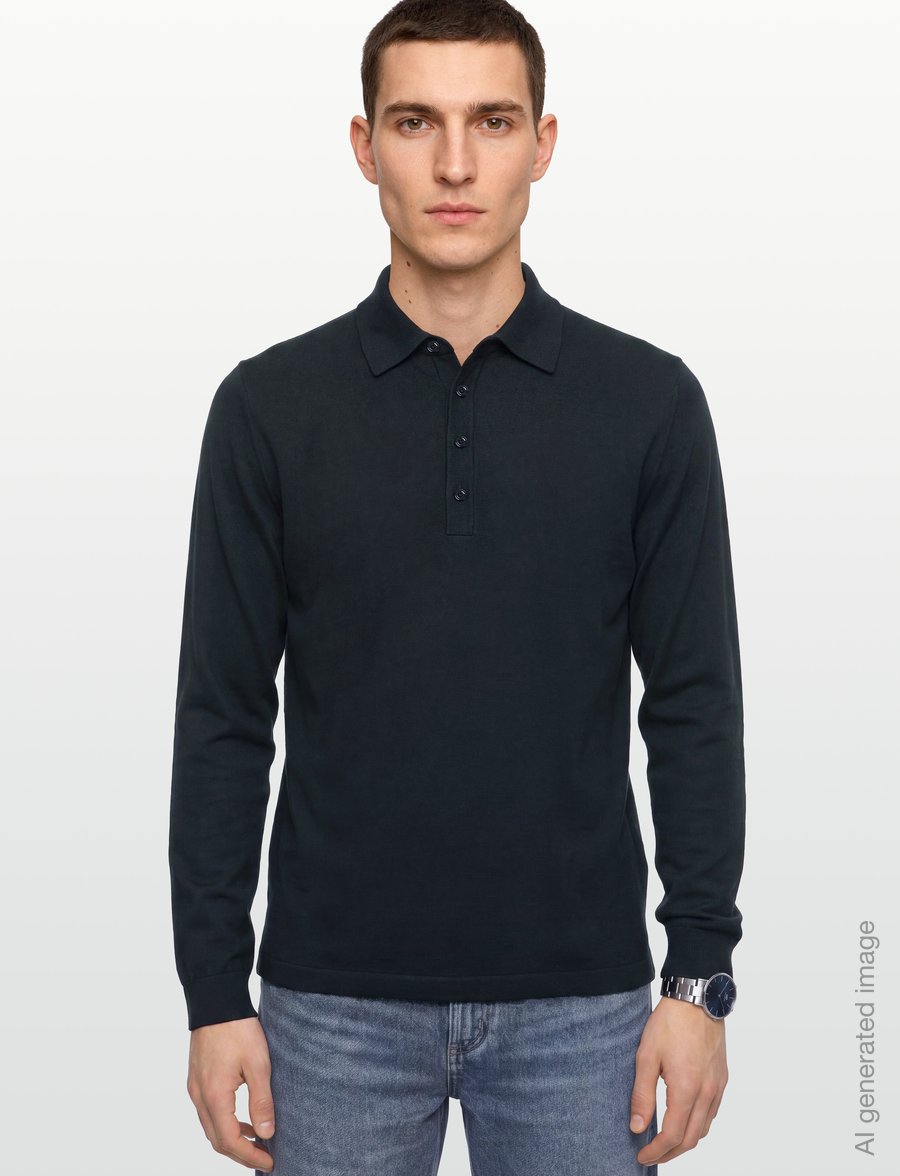 Tiger of Sweden - TANNER F LS - long-sleeved knitted polos - light ink - 3