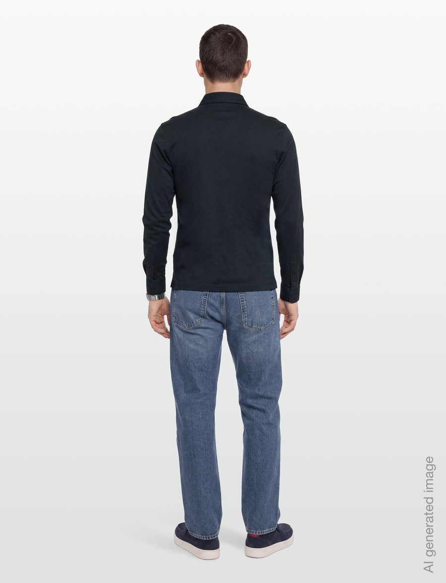 Tiger of Sweden - TANNER F LS - long-sleeved knitted polos - light ink - 4
