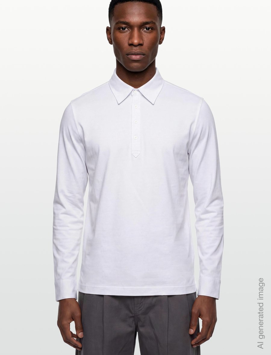 Tiger of Sweden - TANNER F LS - langärmelige strick-polohemden - pure white - 3